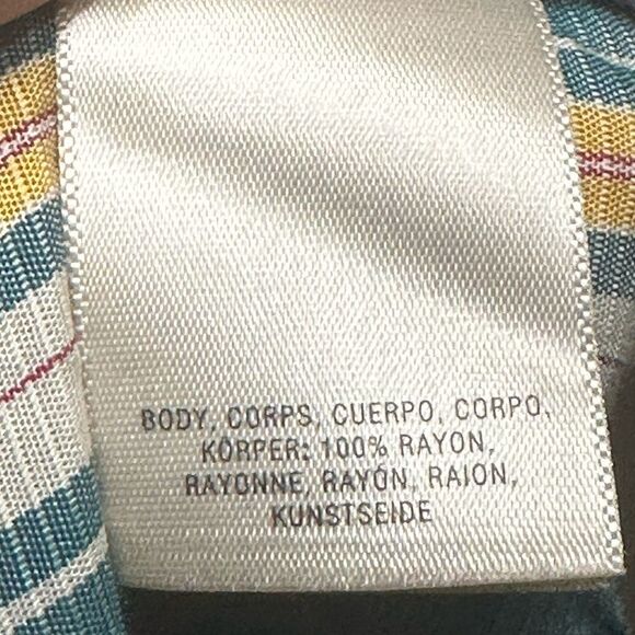 MAEVE ANTHRO ANTHROPOLOGIE Byron Striped Peasant Top Shirt XS Small Medium NWT - Picture 10 of 10